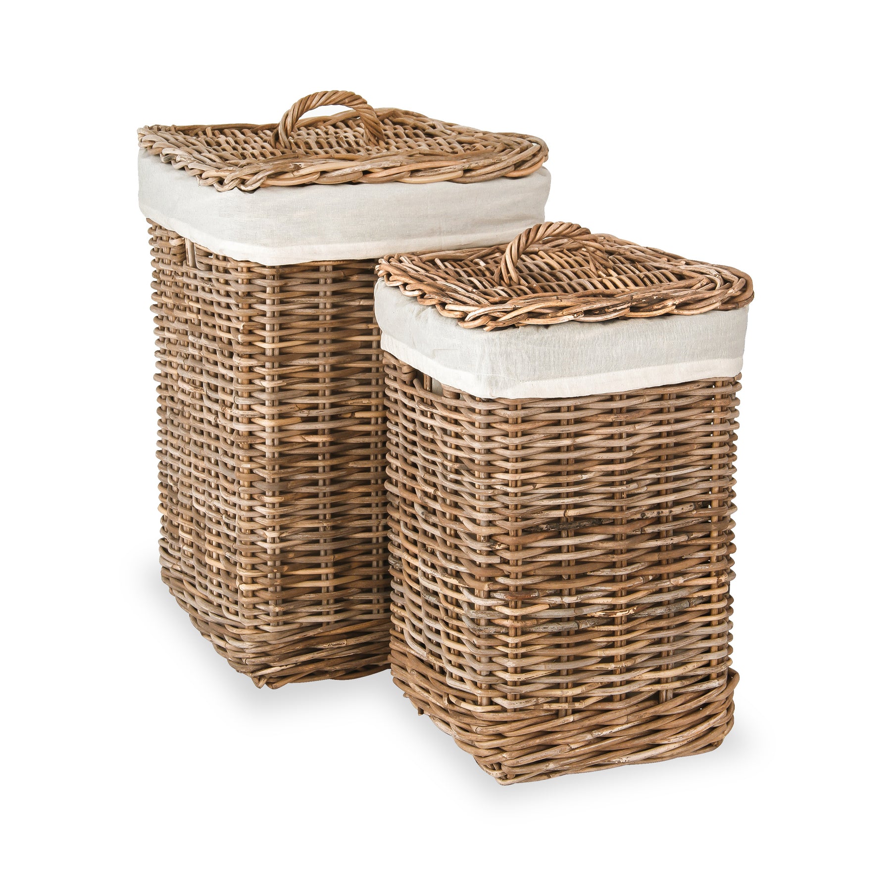 Kubu Square Linen Baskets Grey from Roseland Furniture