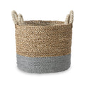 Banana Leaf Two Tone Baskets Grey from Roseland Furniture