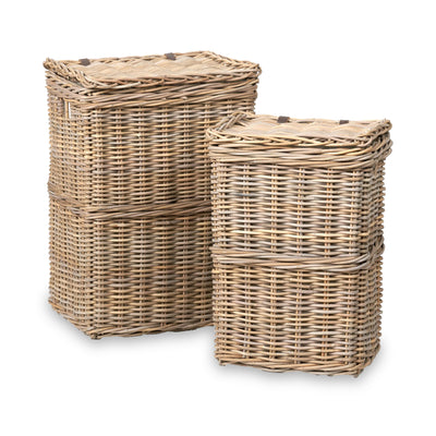 Kubu Rectangular Linen Baskets Set of 2