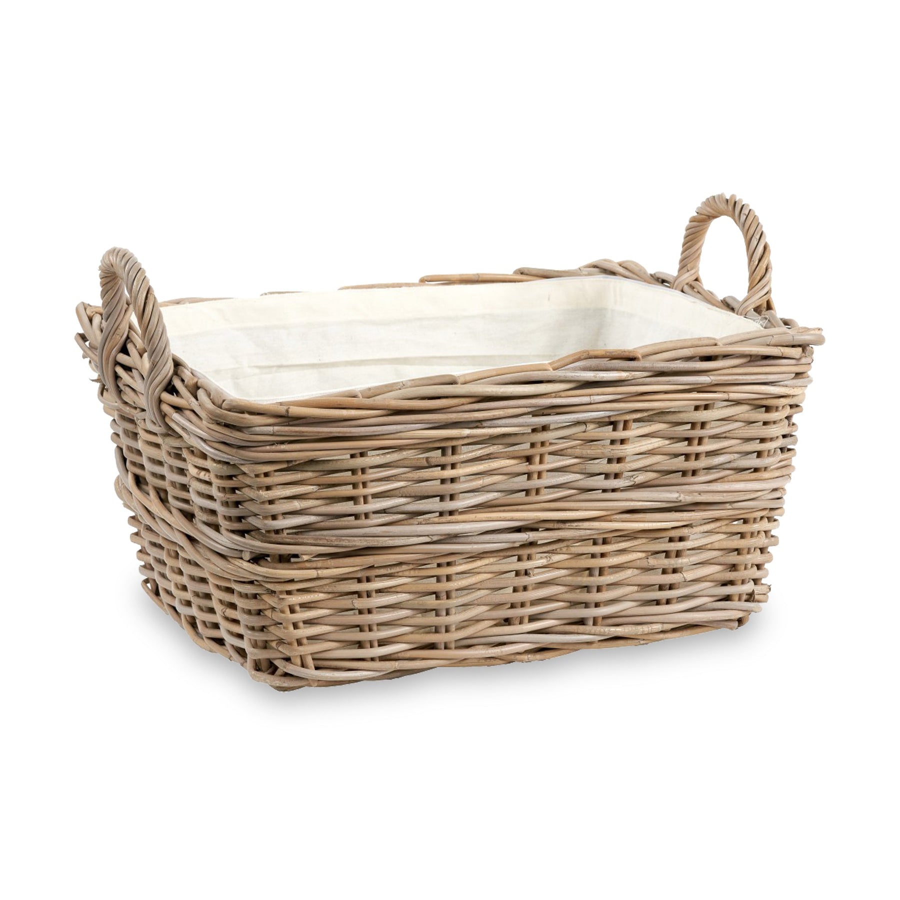 Kubu Rectangular Handled Laundry Basket from Roseland Furniture