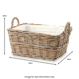 Kubu Rectangular Handled Laundry Basket from Roseland Furniture