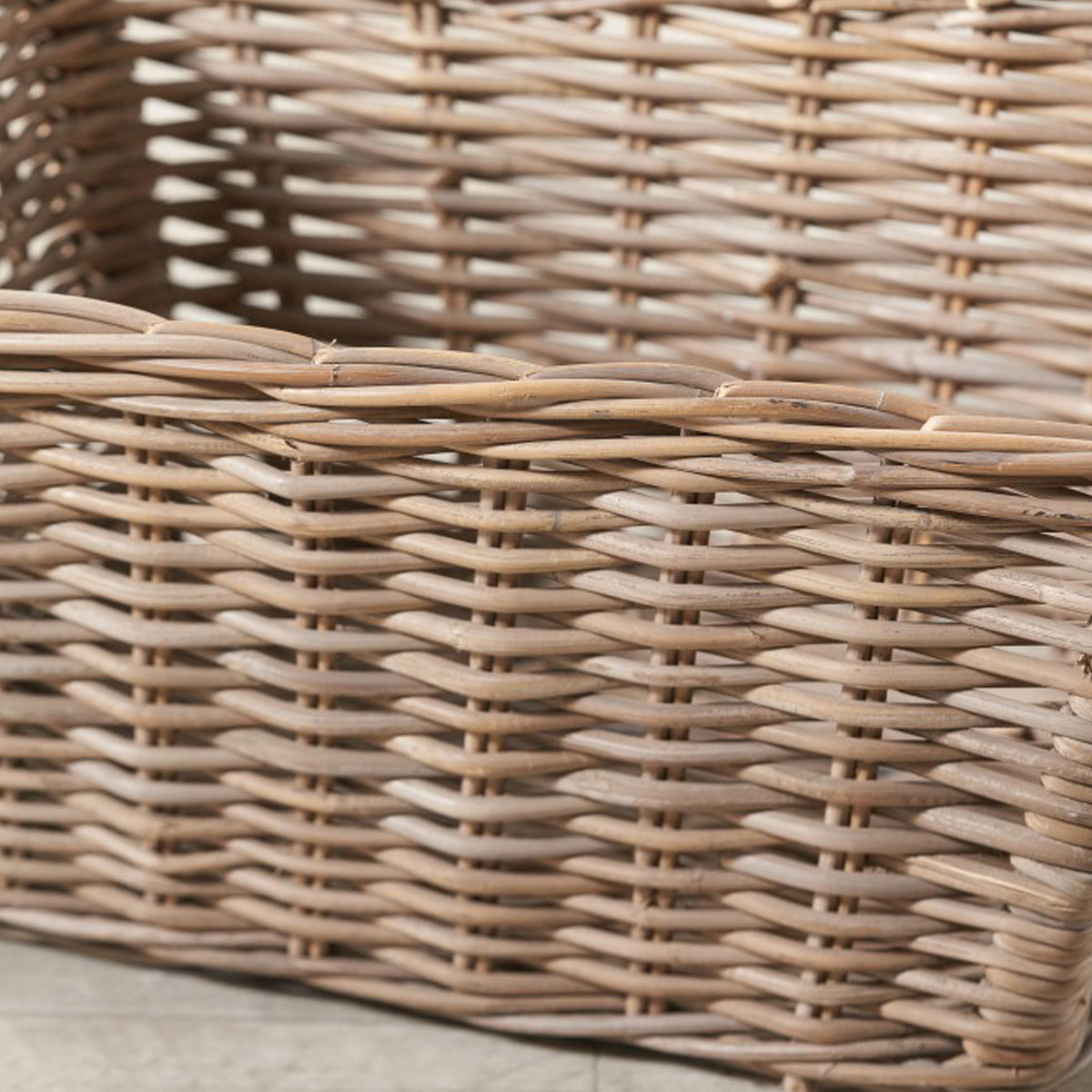 Kubu Rectangular Handled Laundry Basket from Roseland Furniture