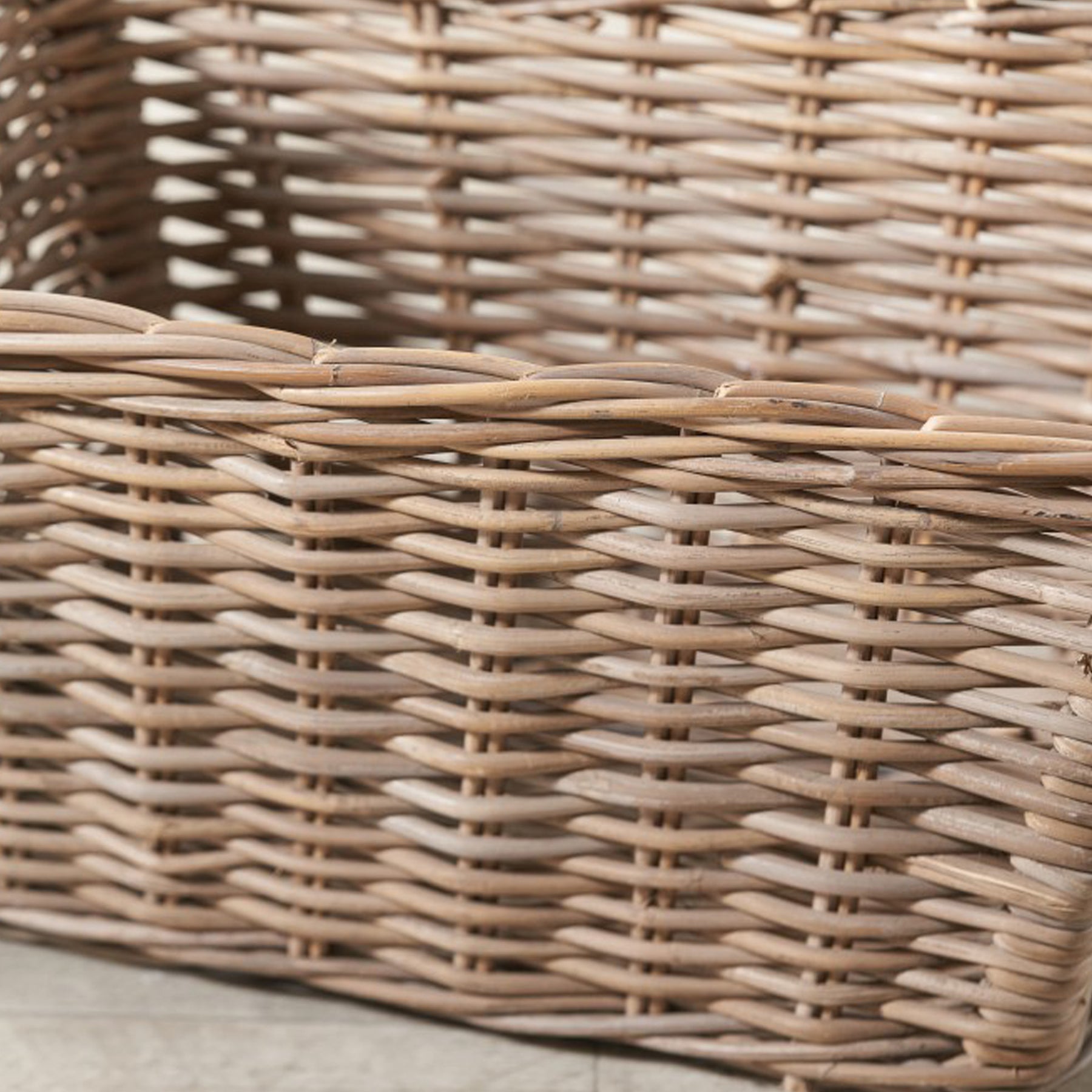 Kubu Rectangular Handled Laundry Basket from Roseland Furniture