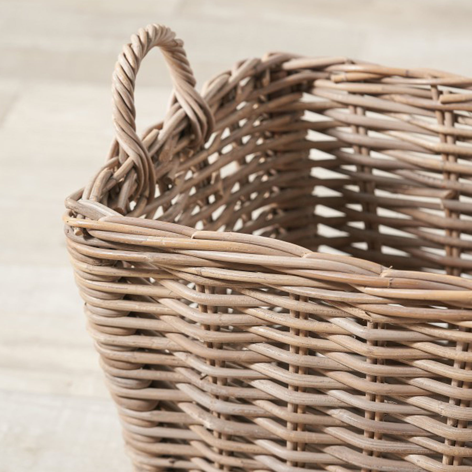 Kubu Rectangular Handled Laundry Basket from Roseland Furniture
