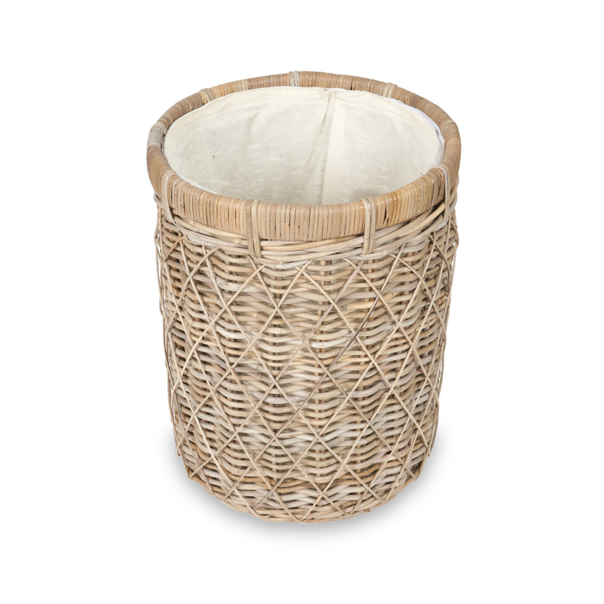 Rattan Round Linen Basket from Roseland Furniture