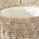 Rattan Round Linen Basket from Roseland Furniture