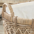 Rattan Oval Handled Laundry Basket from Roseland Furniture