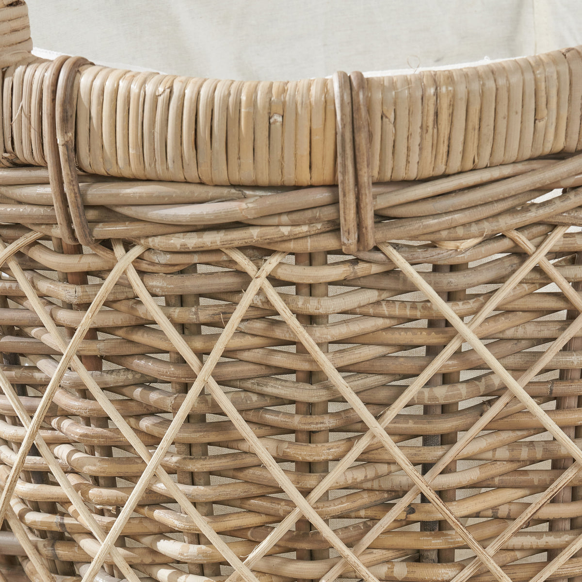 Rattan Oval Handled Laundry Basket from Roseland Furniture