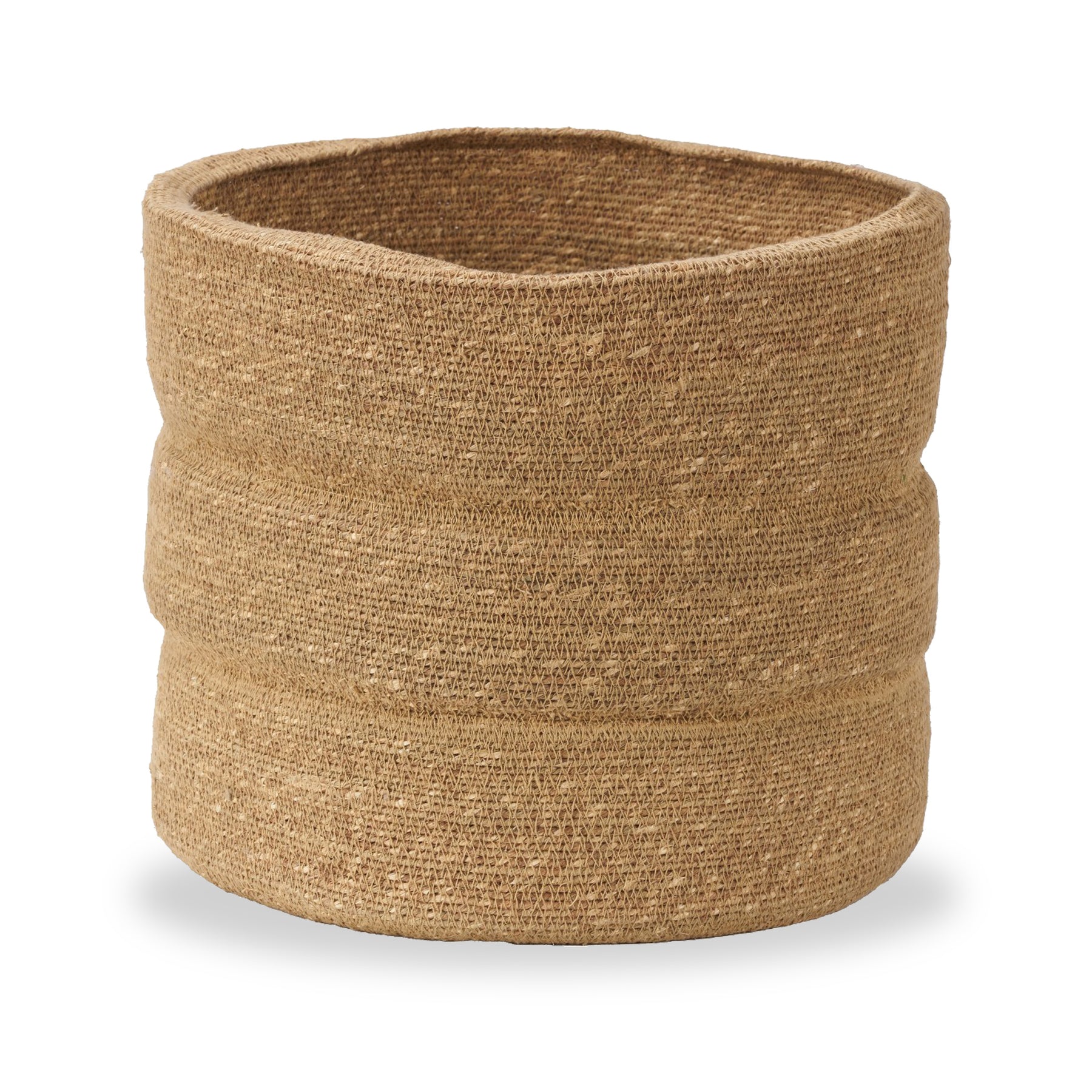 Seagrass Natural Ribbed Basket from Roseland Furniture
