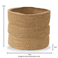 Seagrass Natural Ribbed Basket from Roseland Furniture