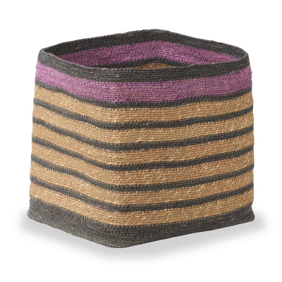 Seagrass Stripe Square Basket