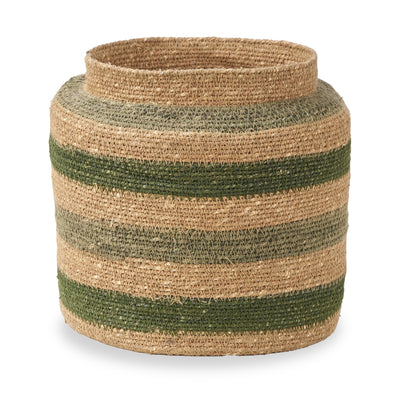 Seagrass Stripe Round Basket
