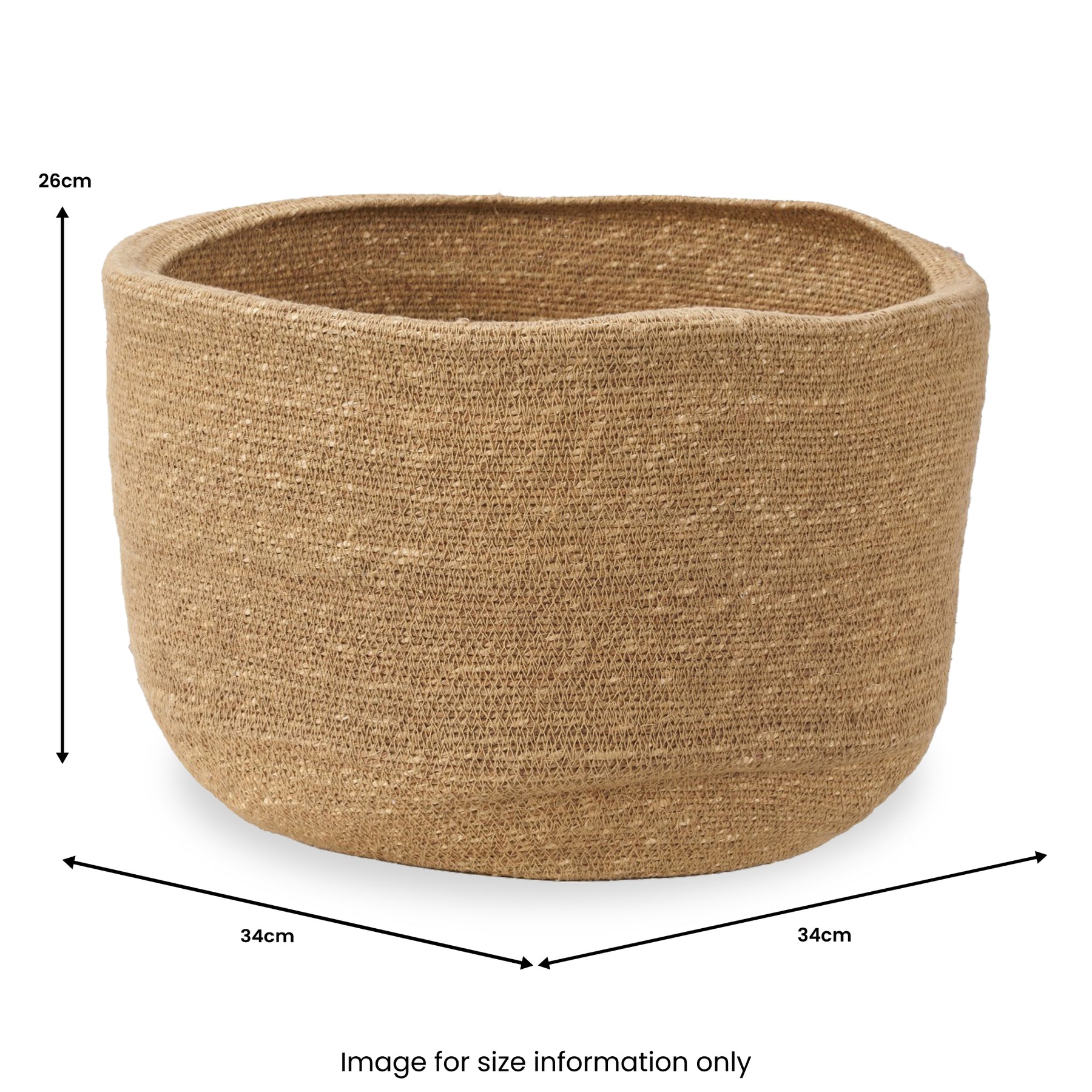 Seagrass Natural Round Basket from Roseland Furniture