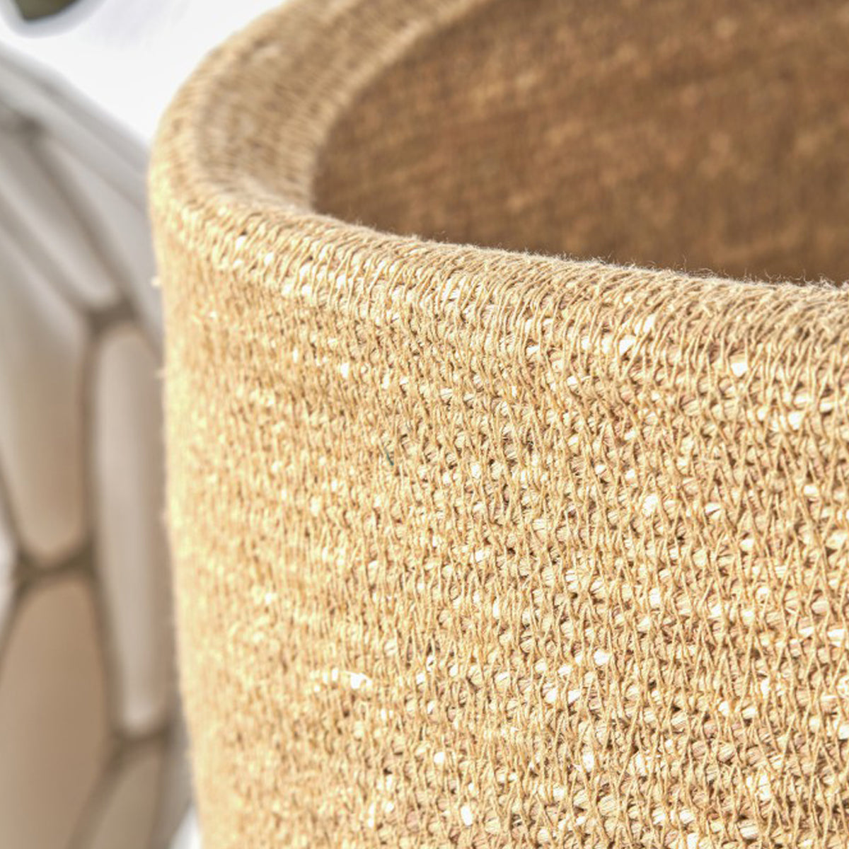 Seagrass Natural Round Basket from Roseland Furniture