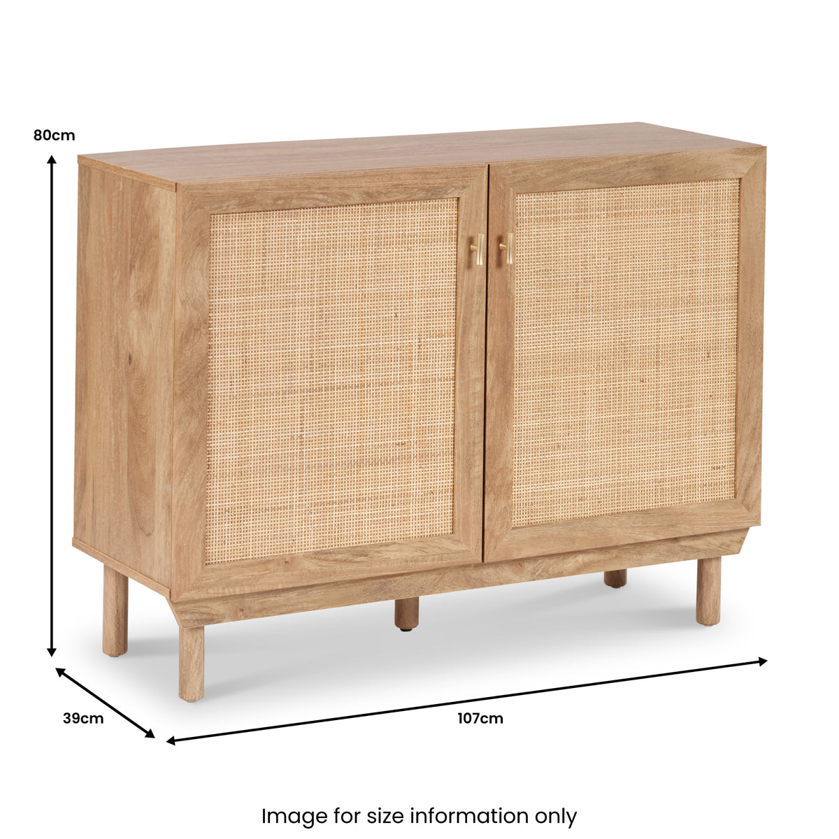 Henrik Natural Rattan 2 Door Cabinet from Roseland Furniture