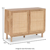 Henrik Natural Rattan 2 Door Cabinet from Roseland Furniture