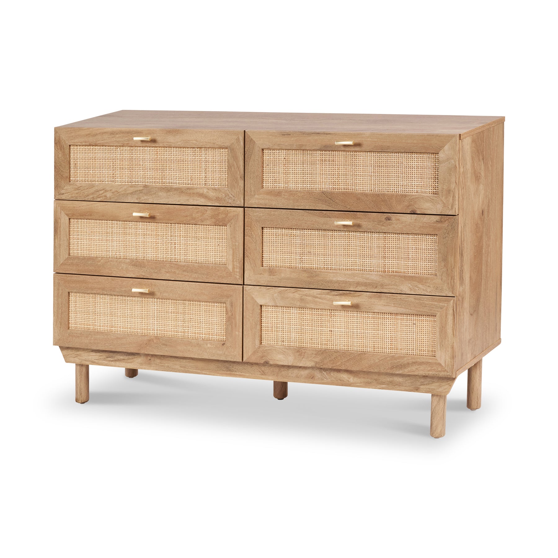 Henrik Natural Rattan 6 Drawer Unit from Roseland Furniture