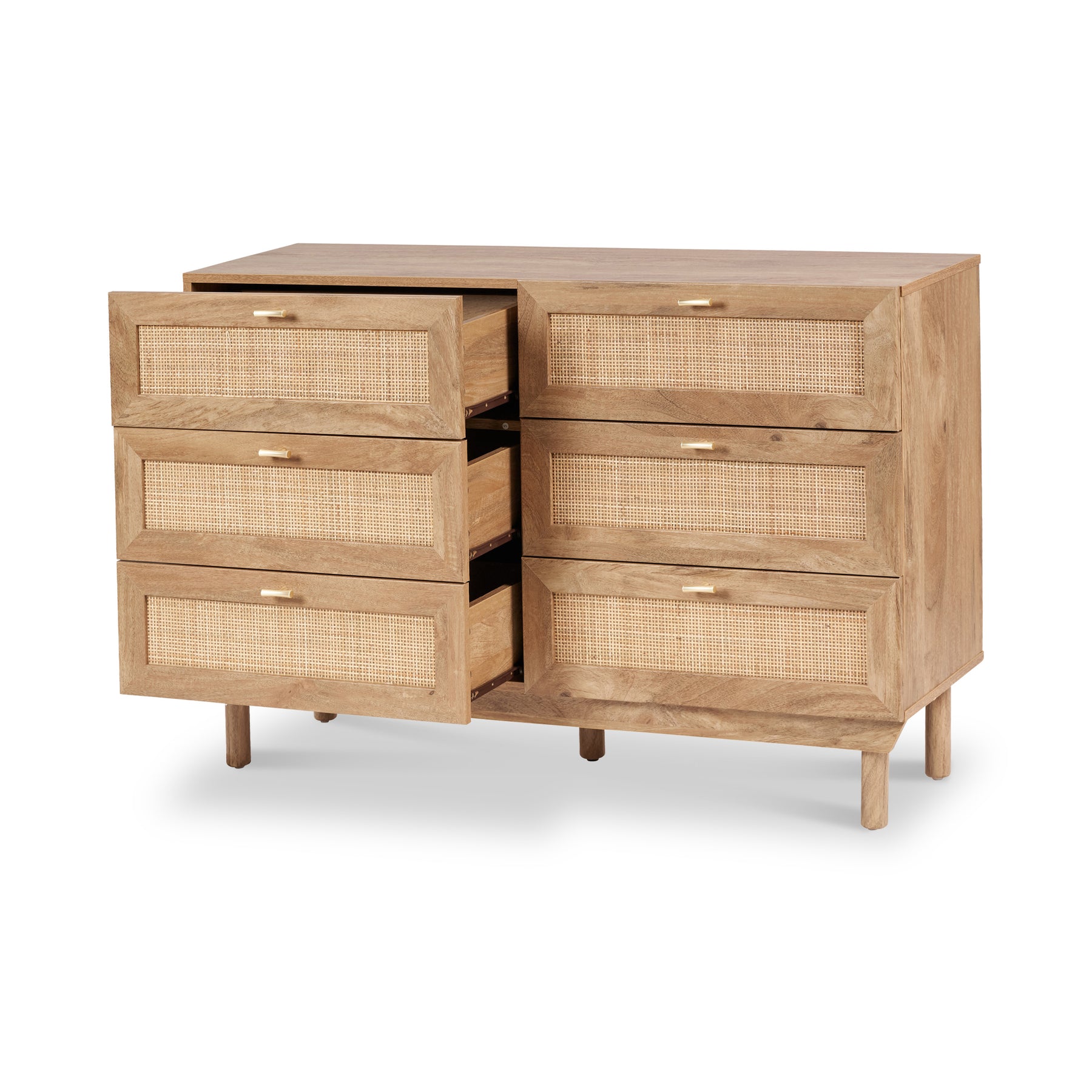 Henrik Natural Rattan 6 Drawer Unit from Roseland Furniture
