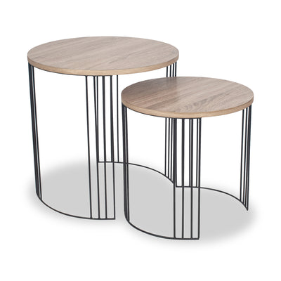 Atri Oak Wood Effect Nest of Tables