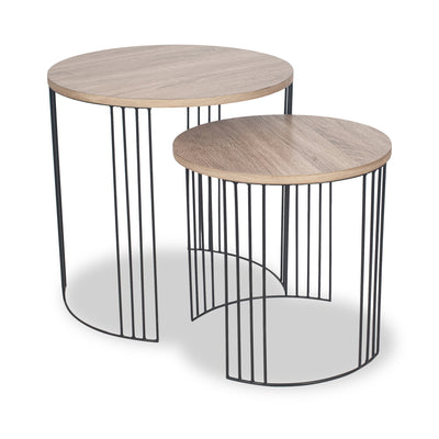 Atri Oak Wood Effect Nest of Tables