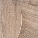 Atri S2 Dark Oak Wood and Black Metal Side Tables from Roseland Furniture