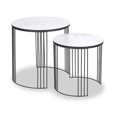 Atri Marble Effect Nest of Tables