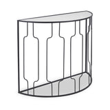 Caprisse Mirrored and Graphite Console Table from Roseland Furniture
