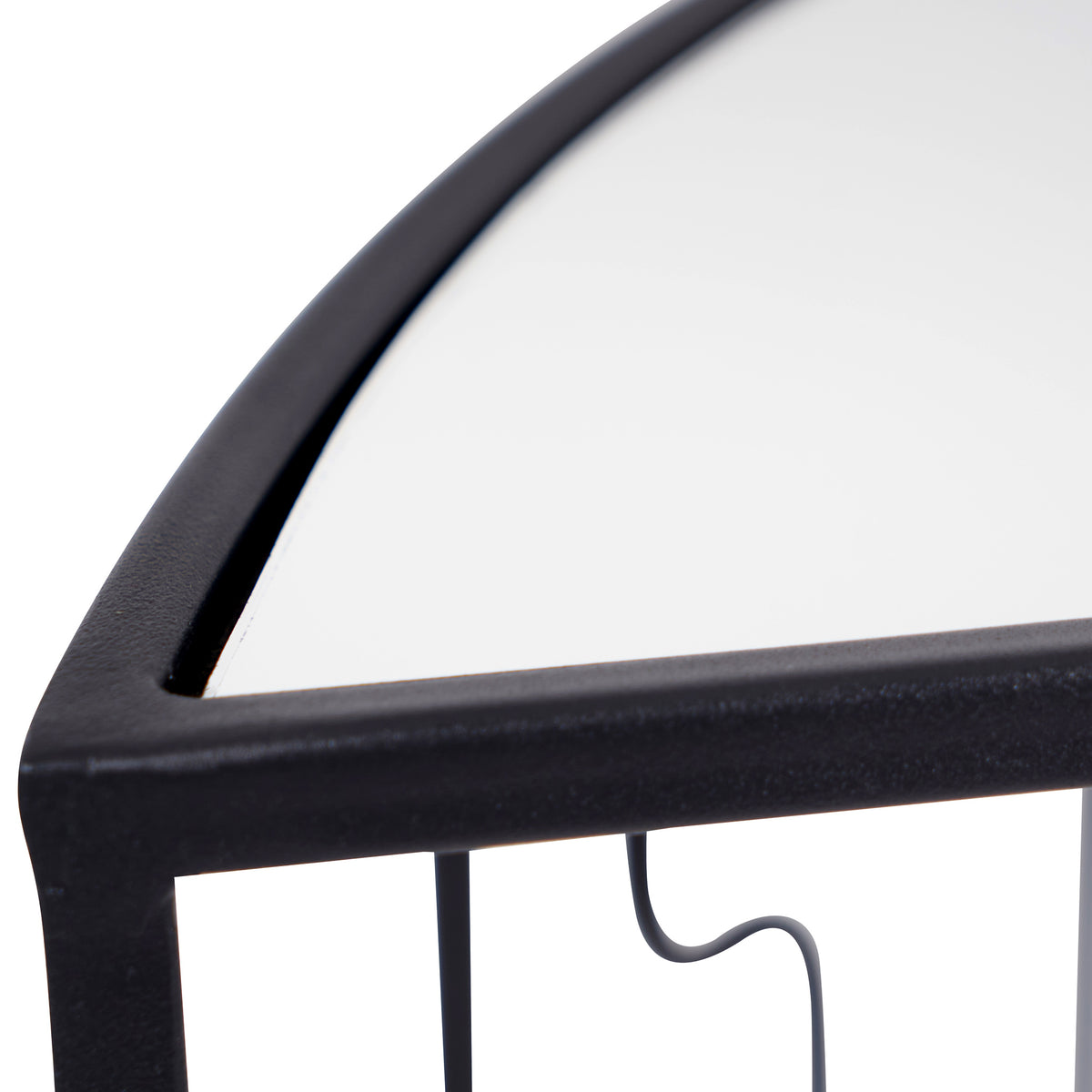 Caprisse Mirrored and Graphite Console Table from Roseland Furniture