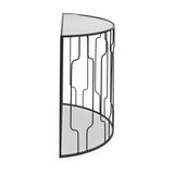 Caprisse Mirrored and Graphite Console Table from Roseland Furniture