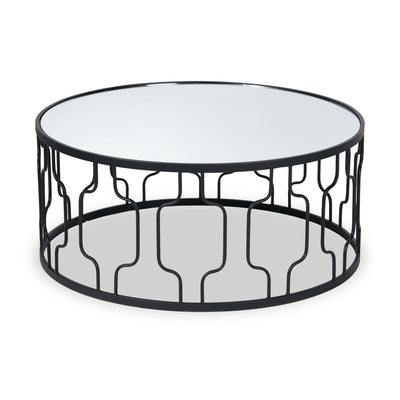 Caprisse Mirrored Glass Coffee Table