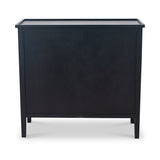 Chelmsford Black Pine Wood 4 Drawer Unit from Roseland Furniture
