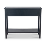 Chelmsford Black Wood 2 Drawer Console Table from Roseland Furniture