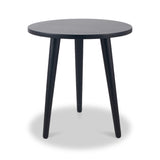 Chelmsford Black Wood Side Table from Roseland Furniture