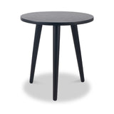 Chelmsford Black Wood Side Table from Roseland Furniture
