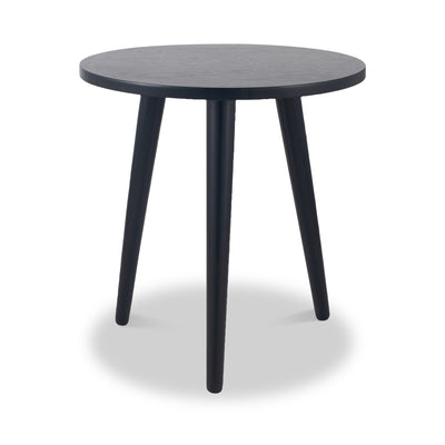 Chelmsford Satin Black Pine Side Table