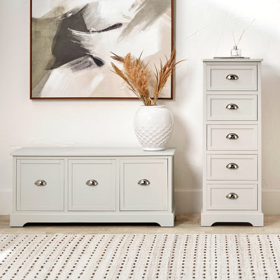 Croft Pine 3 Drawer Storage Bench