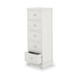 Croft Linen Pine Wood 5 Drawer Tall Unit from Roseland Furniture