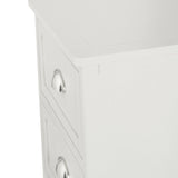Croft Linen Pine Wood 5 Drawer Tall Unit from Roseland Furniture