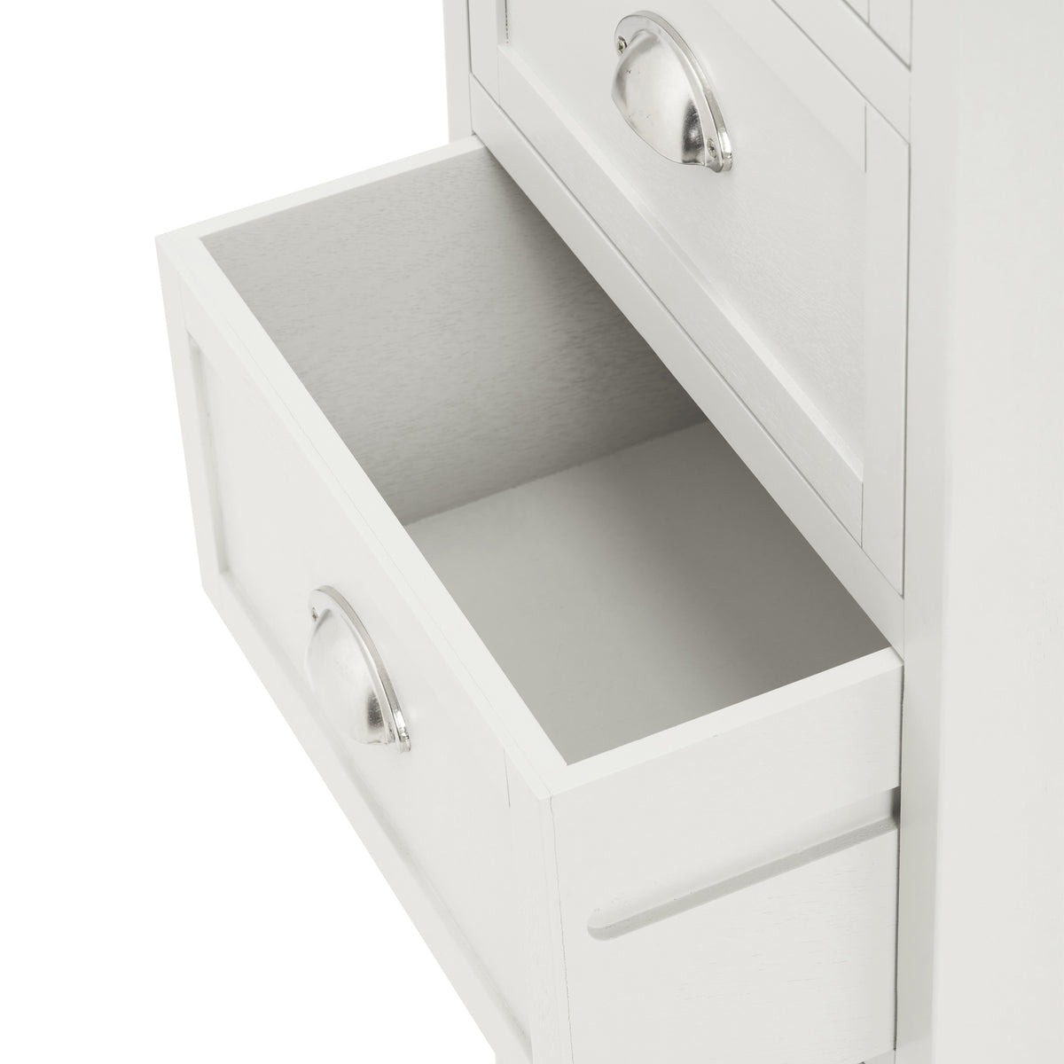 Croft Linen Pine Wood 5 Drawer Tall Unit from Roseland Furniture