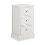 Croft Linen Pine Wood 3 Drawer Tall Unit from Roseland Furniture