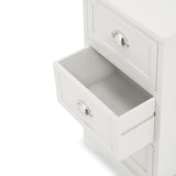 Croft Linen Pine Wood 3 Drawer Tall Unit from Roseland Furniture