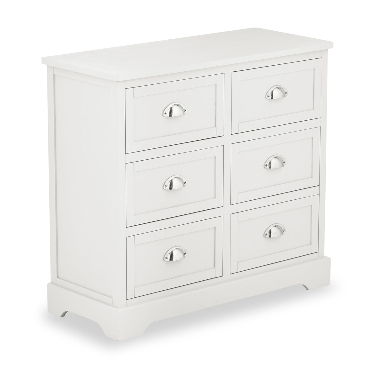 Croft Linen Pine Wood 6 Drawer Unit from Roseland Furniture