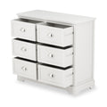 Croft Linen Pine Wood 6 Drawer Unit from Roseland Furniture