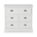 Croft Linen Pine Wood 6 Drawer Unit from Roseland Furniture