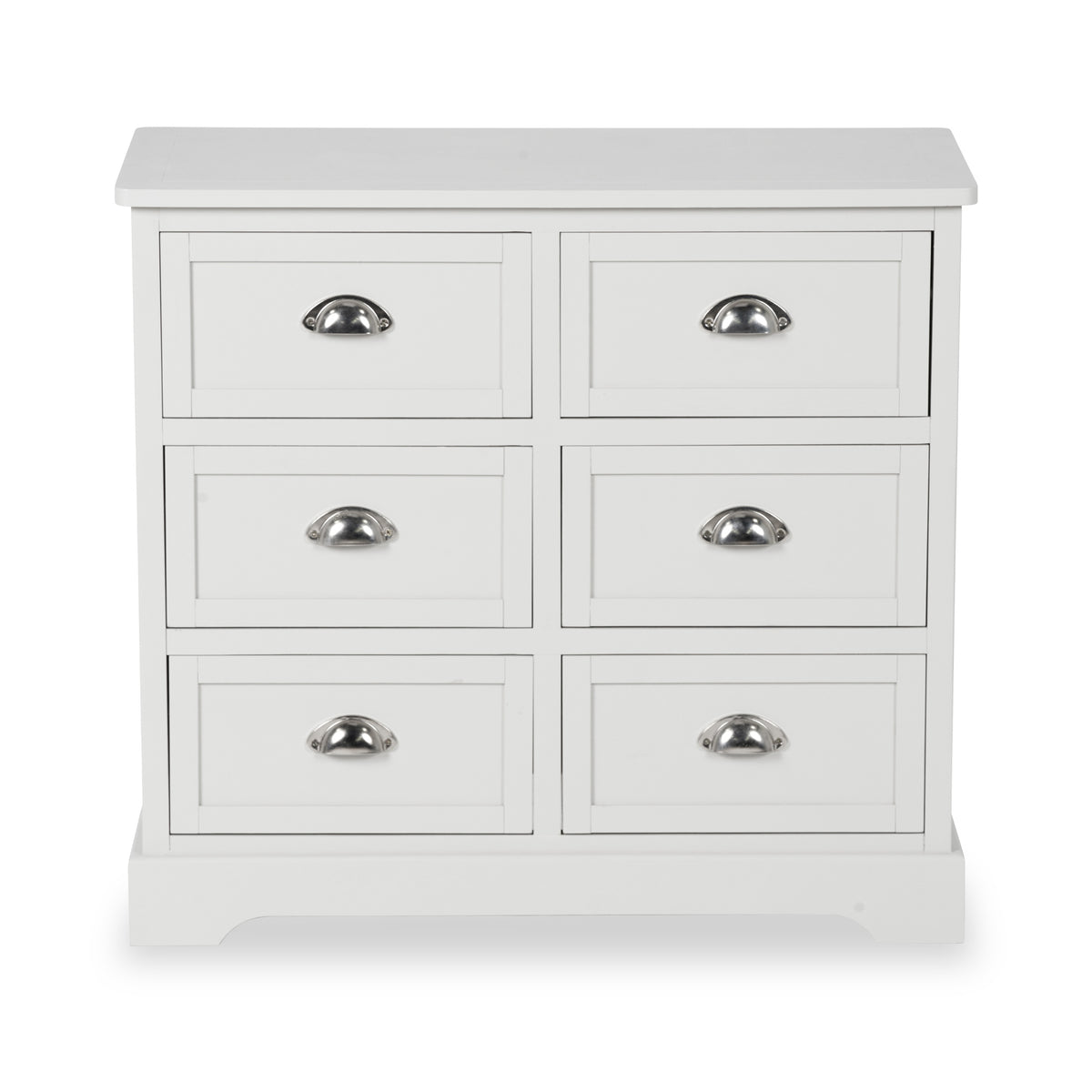 Croft Linen Pine Wood 6 Drawer Unit from Roseland Furniture