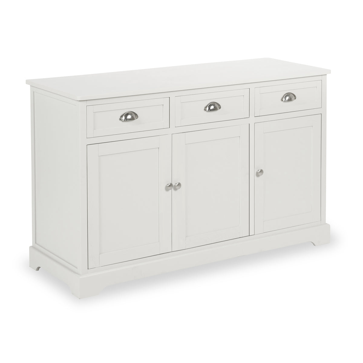 Croft Linen Pine Wood 3 Door 3 Drawer Unit from Roseland Furniture