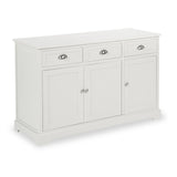 Croft Linen Pine Wood 3 Door 3 Drawer Unit from Roseland Furniture