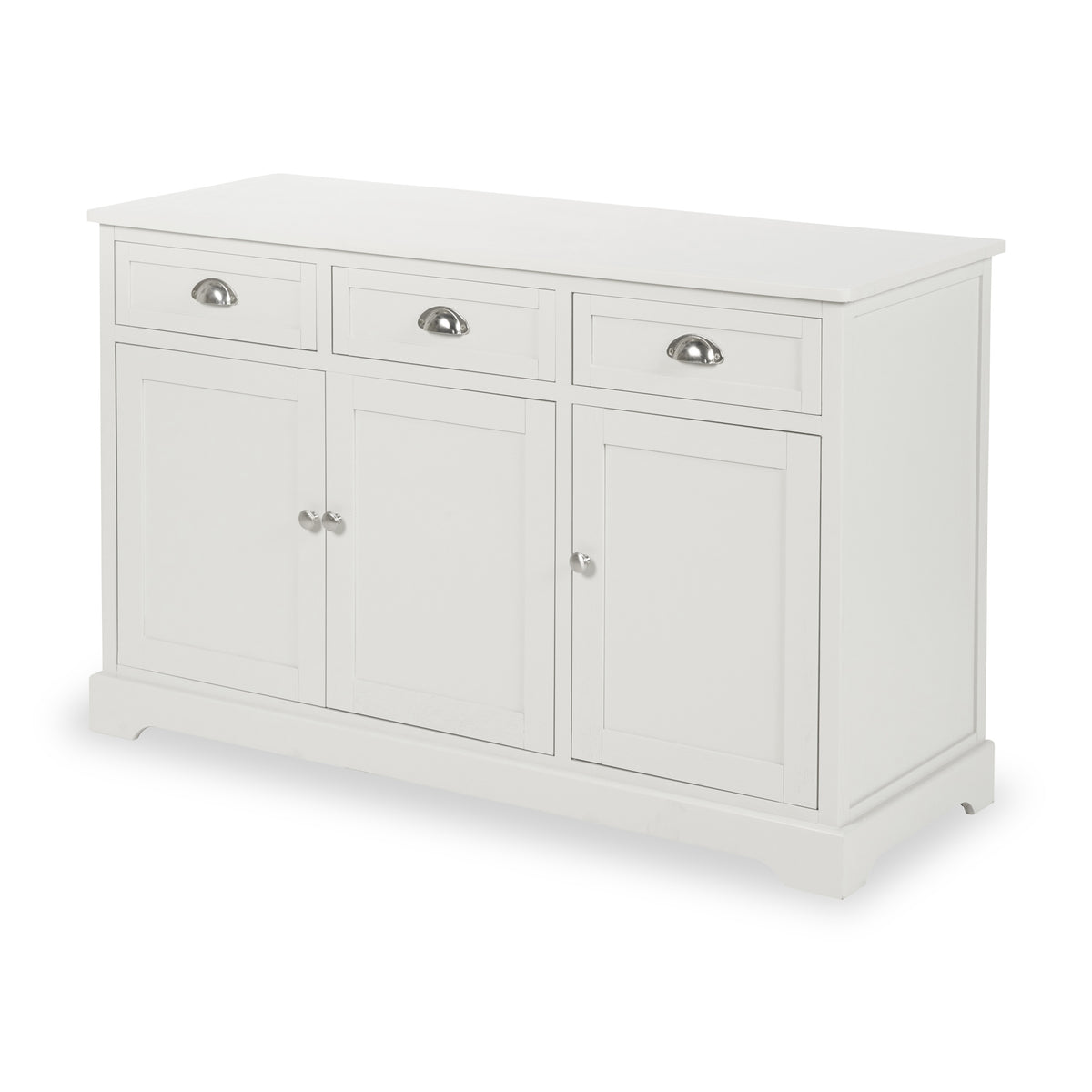 Croft Linen Pine Wood 3 Door 3 Drawer Unit from Roseland Furniture