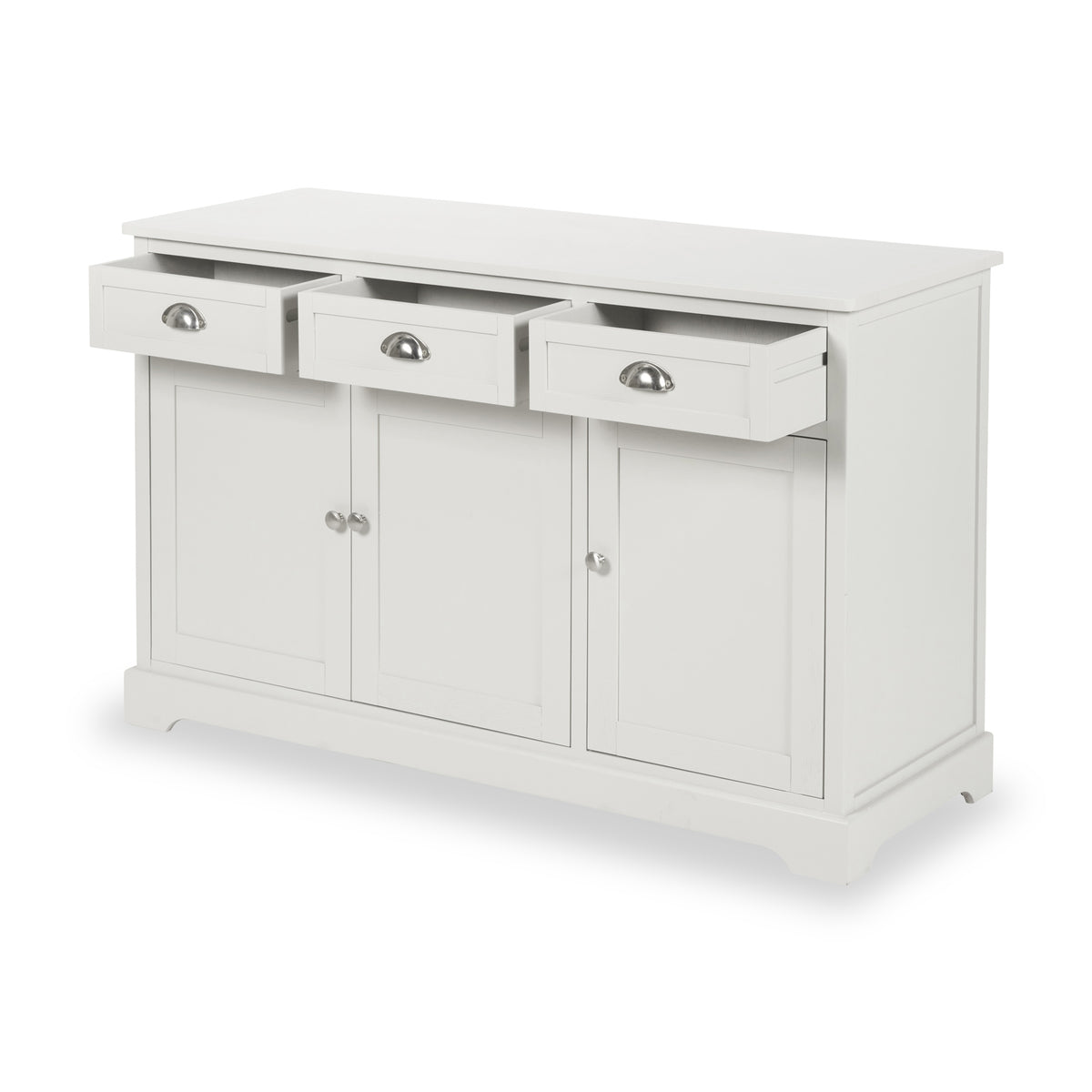Croft Linen Pine Wood 3 Door 3 Drawer Unit from Roseland Furniture