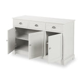 Croft Linen Pine Wood 3 Door 3 Drawer Unit from Roseland Furniture
